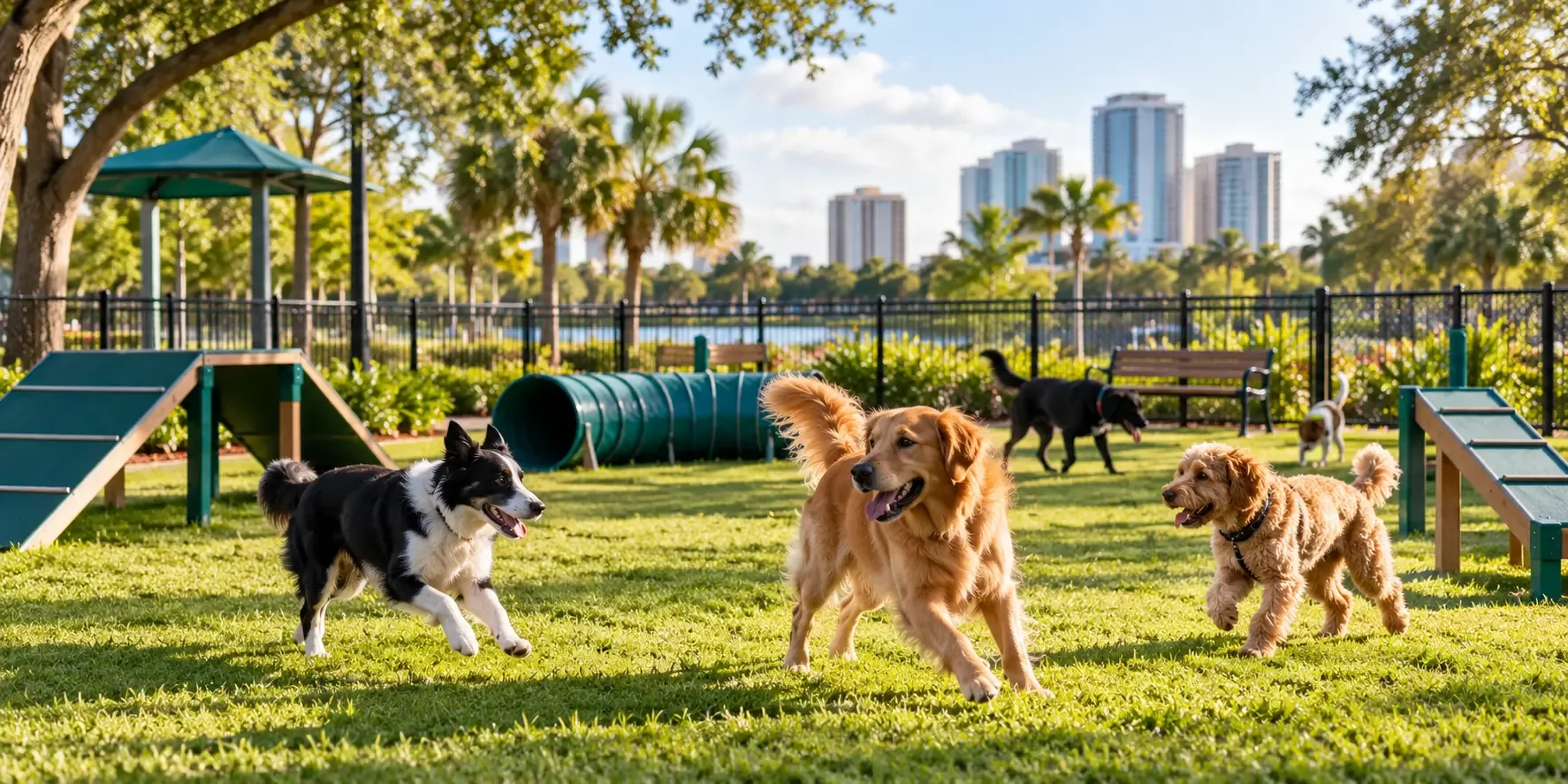 New dog park at Birch Avenue