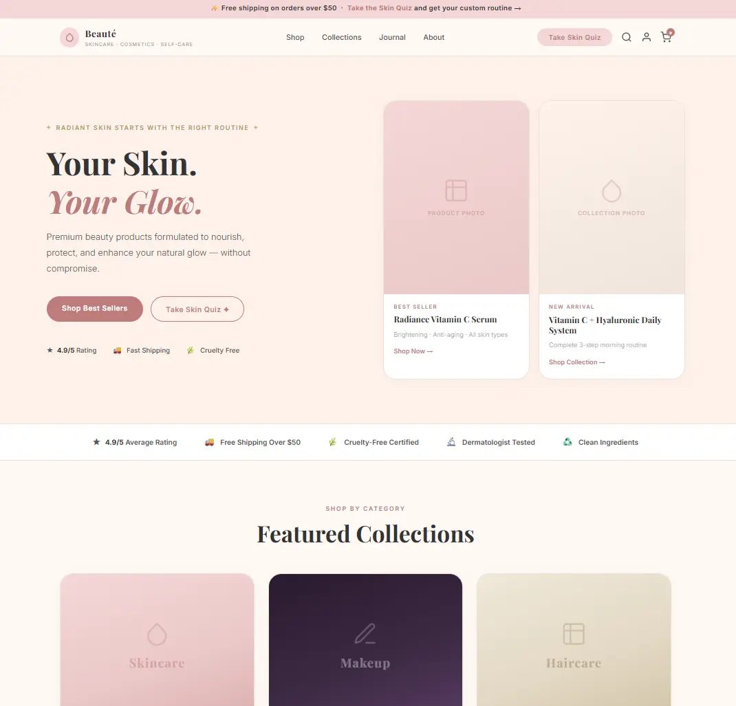 Commerce Beauty Template