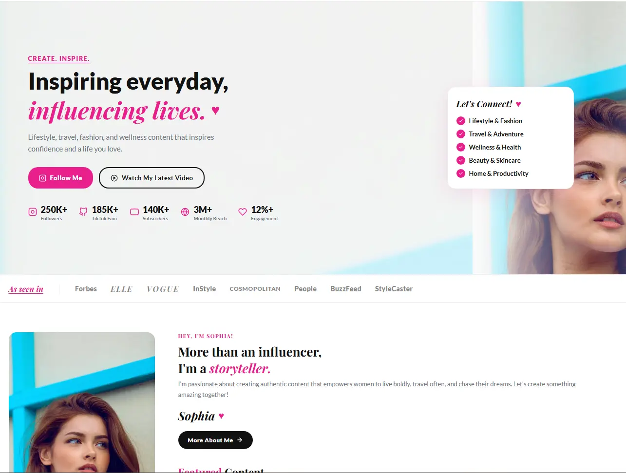 Influencer Template