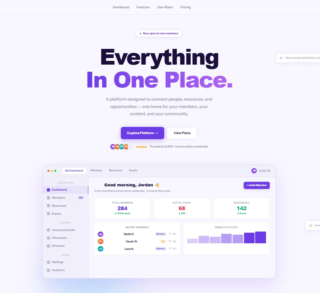 Platform Hub Template