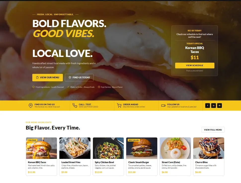 Street Cravings Template