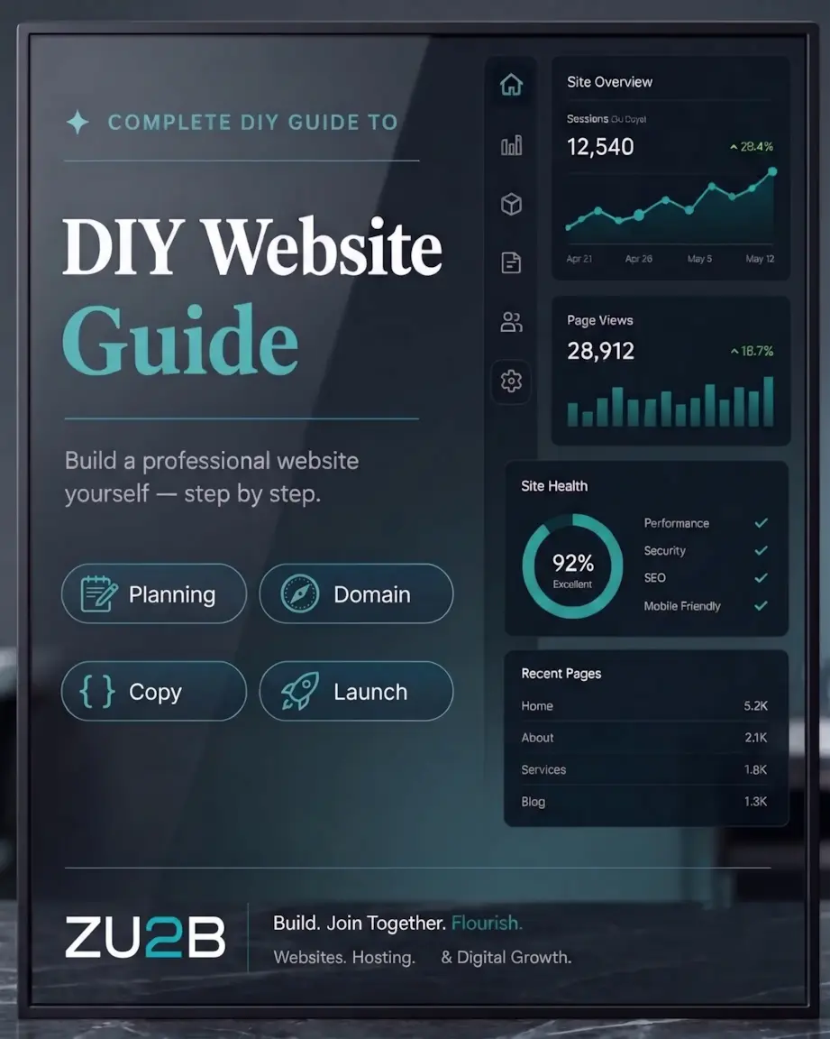 DIY Website Guide — ZU2B guide preview