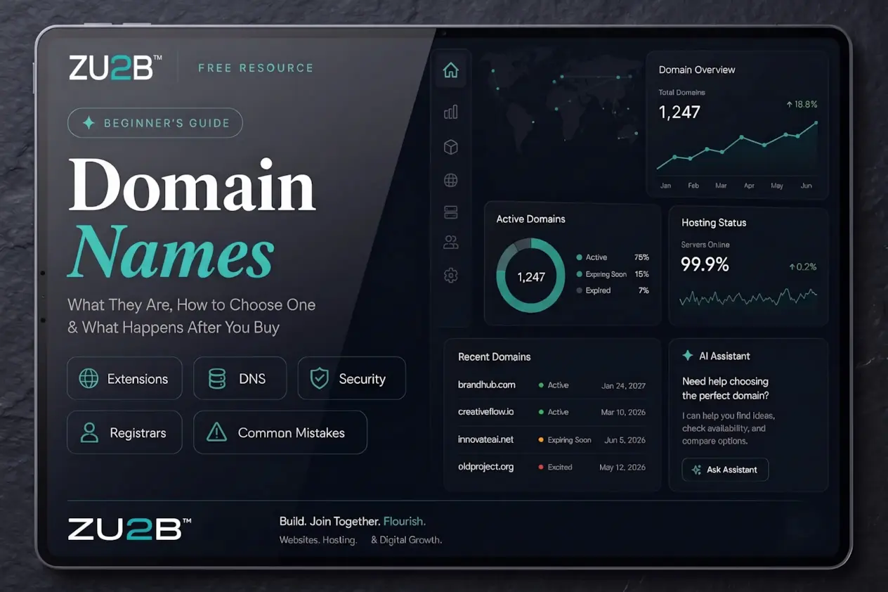 Domain Names — Beginner's Guide by ZU2B preview