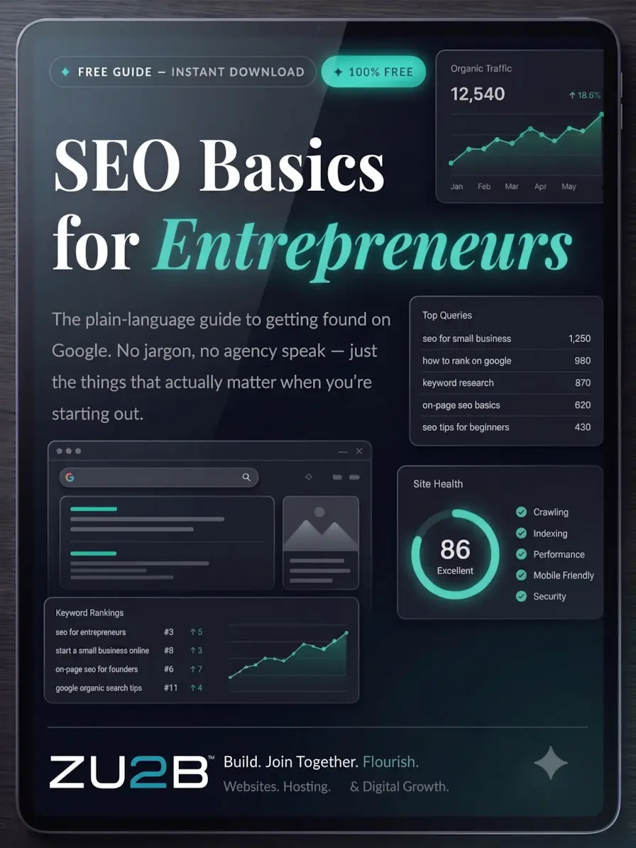 SEO Basics for Entrepreneurs — ZU2B Free Guide