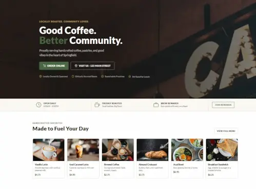 Brewed Co Template