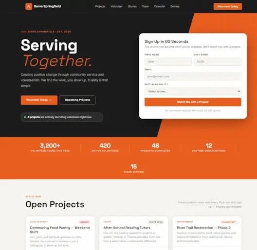 Community Volunteer Template