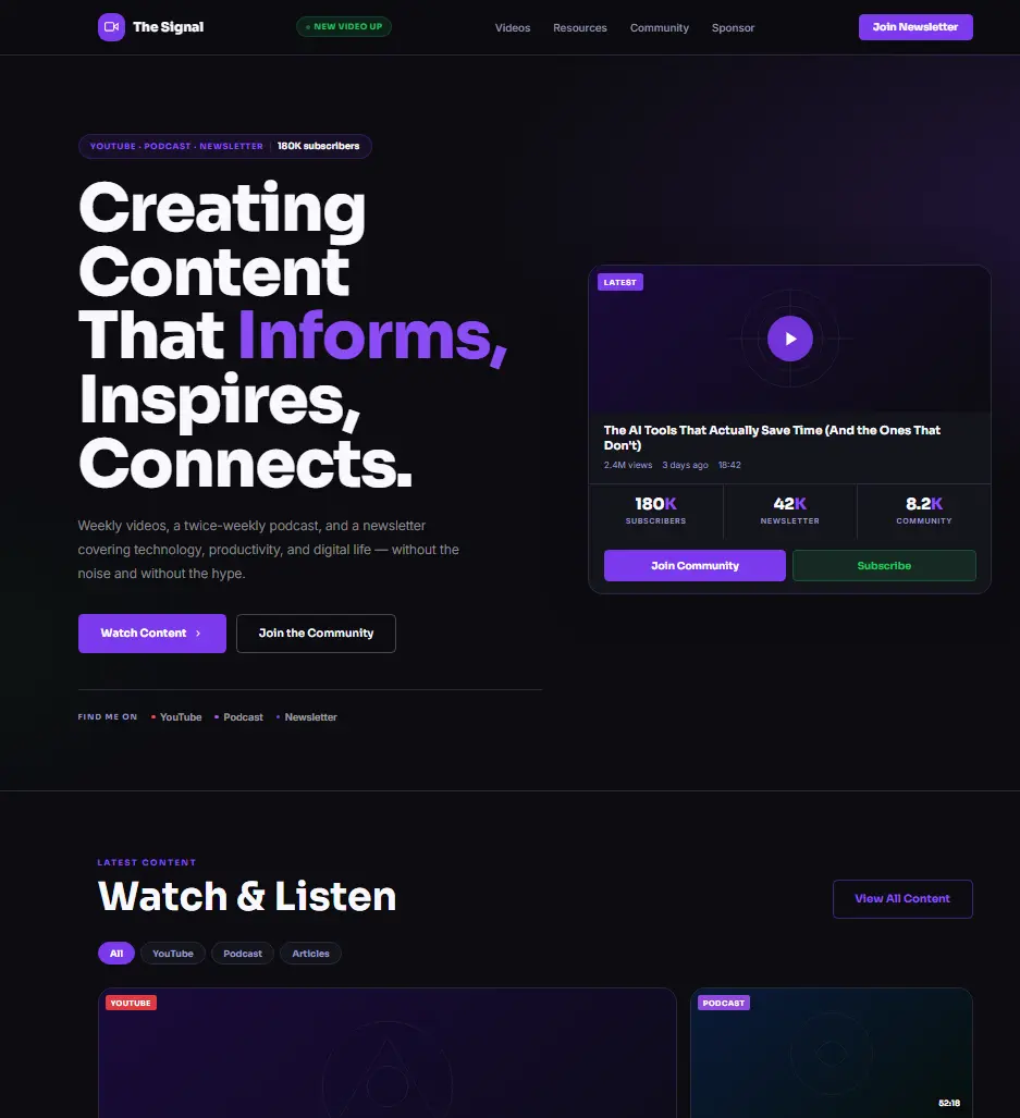 Creator Pro Template