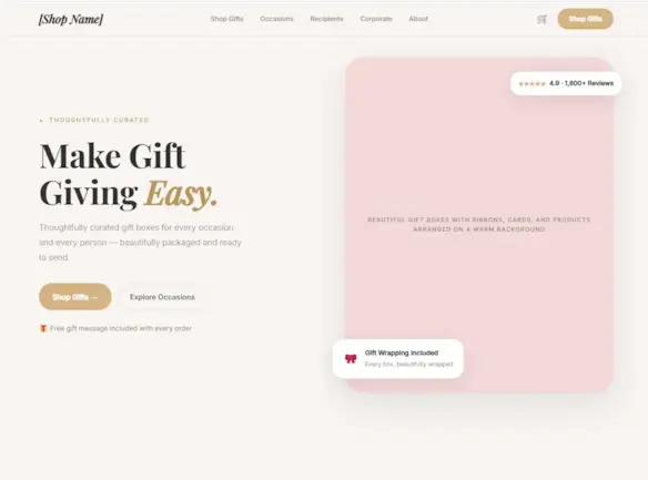 GiftBox Template