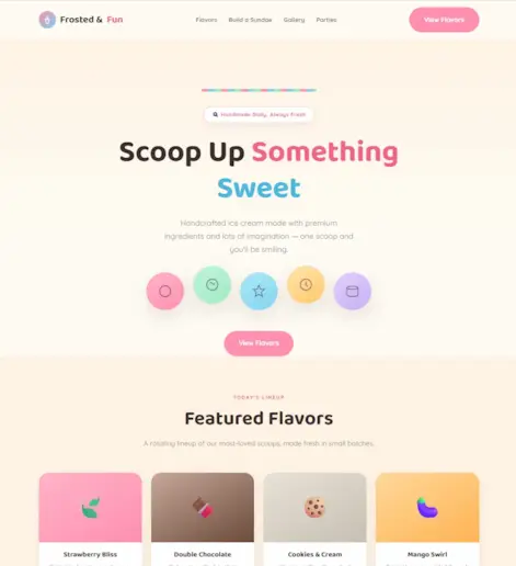 Frosted & Fun Template