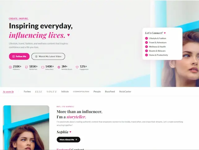 Influencer Template