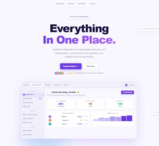 Platform Hub Template