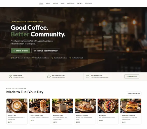 Brewed Co Template