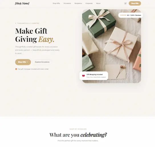 GiftBox Template